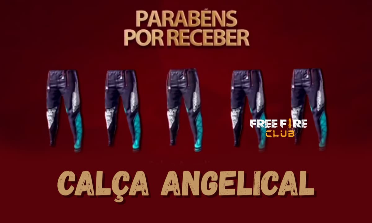 garena free fire resgatar código da calça angelical