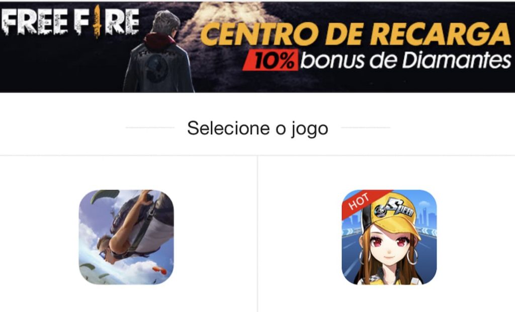 Centro de Recarga Jogo Free Fire: comprar diamantes - Free Fire Club