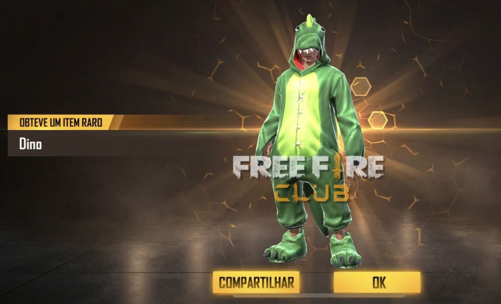 Como resgatar Códigos das Skins da Incubadora Dino Free Fire - Free Fire  Club