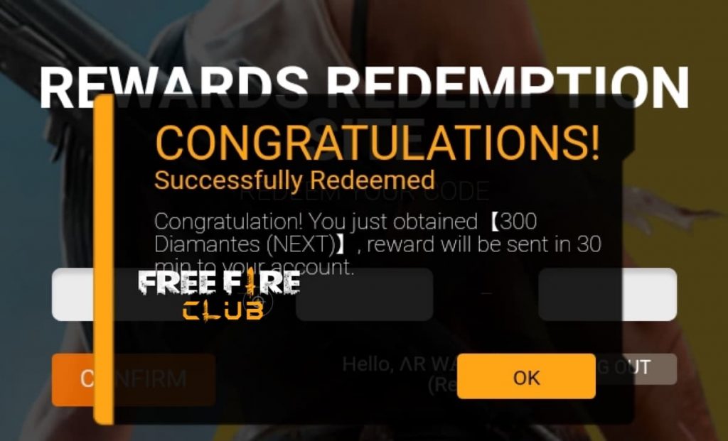 Como resgatar Código de 300 Diamantes Free Fire Grátis do Next