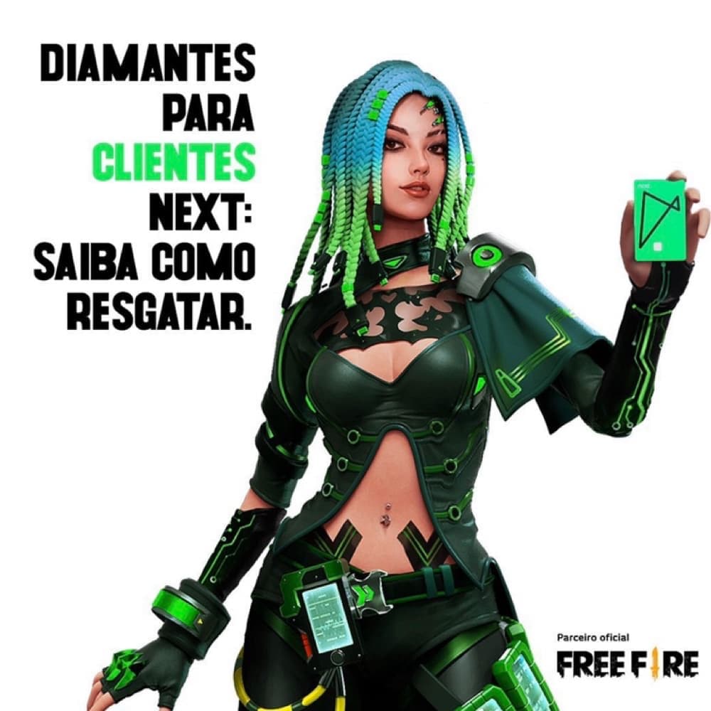 next on X: Alguém aí tá a fim de um codiguin? Amanhã tem Mimo Hour com  💎💎300 diamantes 💎💎 no Free Fire pra quem é cliente next💚 Quer saber  como funciona? Acompanhe