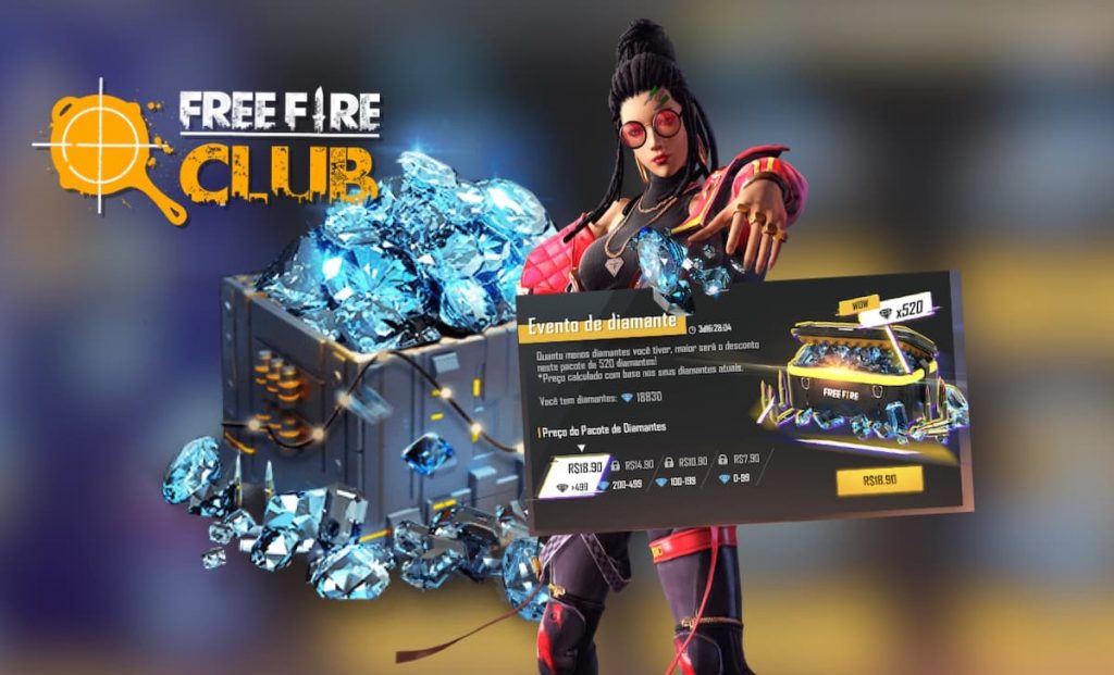 520 DIMAS POR 1 REAL: COMO FUNCIONA O NOVO EVENTO DE RECARGA FREE FIRE? 