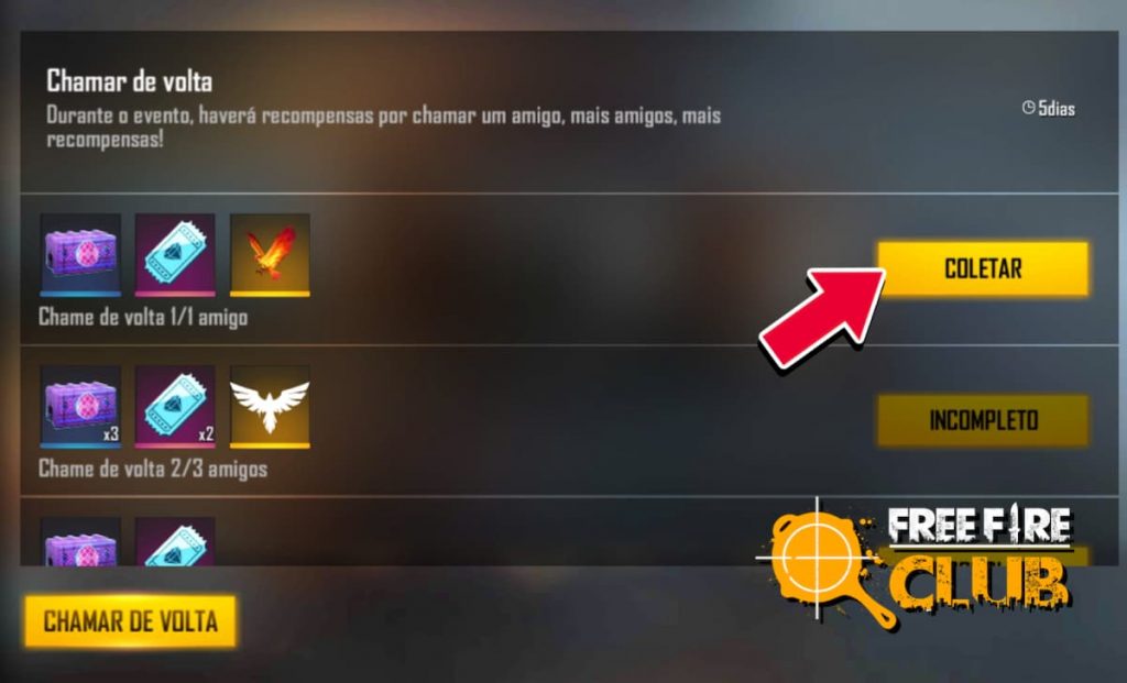 COMO CHAMAR AMIGO DE VOLTA NO FREE FIRE!! SEM ERRO! 