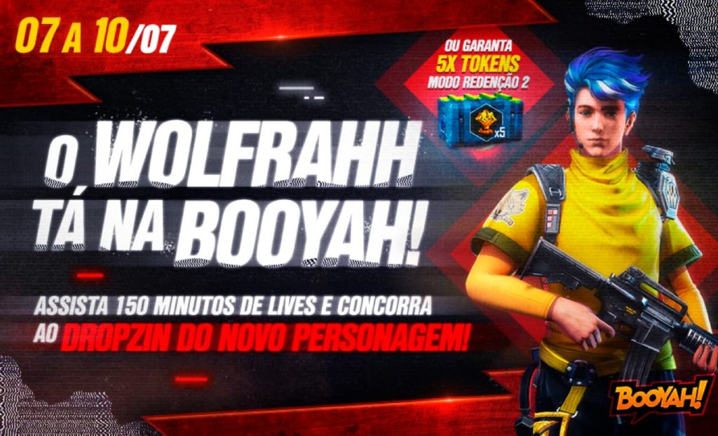 Garena Free Fire - O Wolfrahh está chegando para telar no FF! Sua