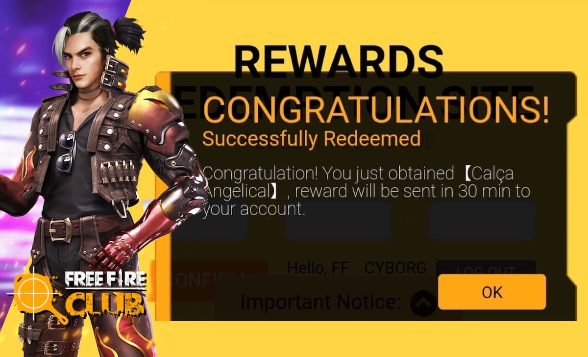 Rewards FF: Codiguin Free Fire em setembro 2023 - Free Fire Club