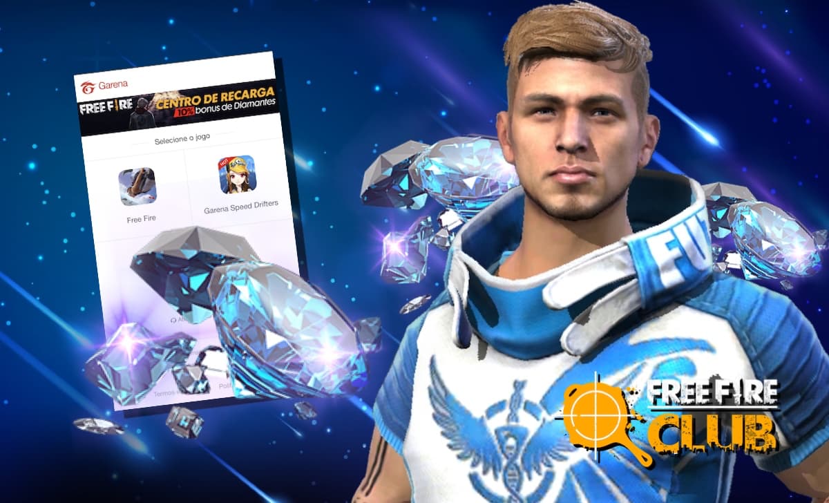 Garena Free Fire - Vocês pediram e o Bônus de Recarga voltou! 💎 Promoção  no  até 10/08 💎 90% em bônus de diamantes na 1ª  recarga 💎 E o melhor: não