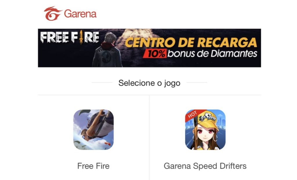 Recarga Jogo Free Fire: bônus de 110% na compra de diamantes a partir da  meia noite de hoje