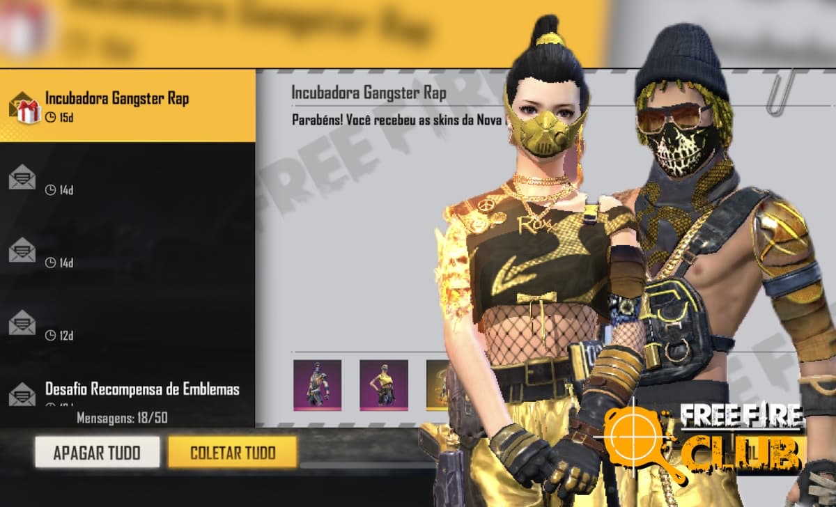 Novo Codiguin FF da Incubadora! Saiba + no site Free Fire Club