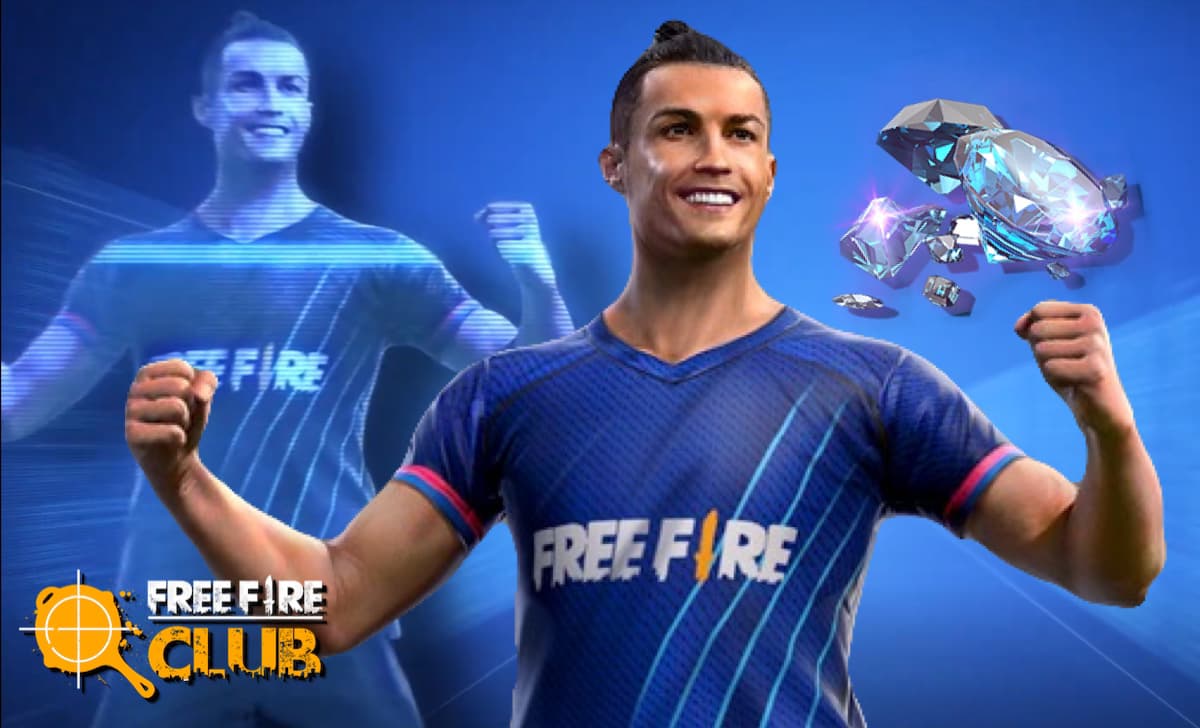 Cristiano Ronaldo no Free Fire: evento de recarga de diamantes dá