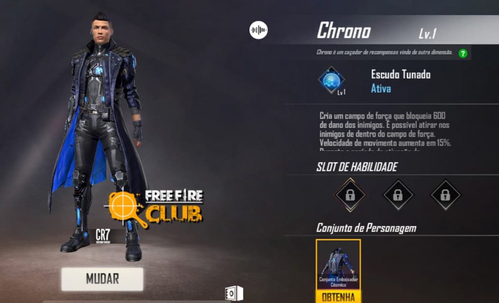 CODIGUIN FF 2020: Códigos Free Fire do Chrono - Cristiano Ronaldo CR7 -  Free Fire Club