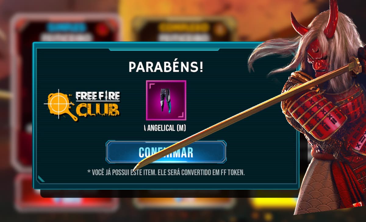 COMO PEGAR GRÁTIS GUIRIA ANGELICAL- SKIN PRISIONEIRO NO EVENTO O JOGO VIROU FREE  FIRE FIRE 