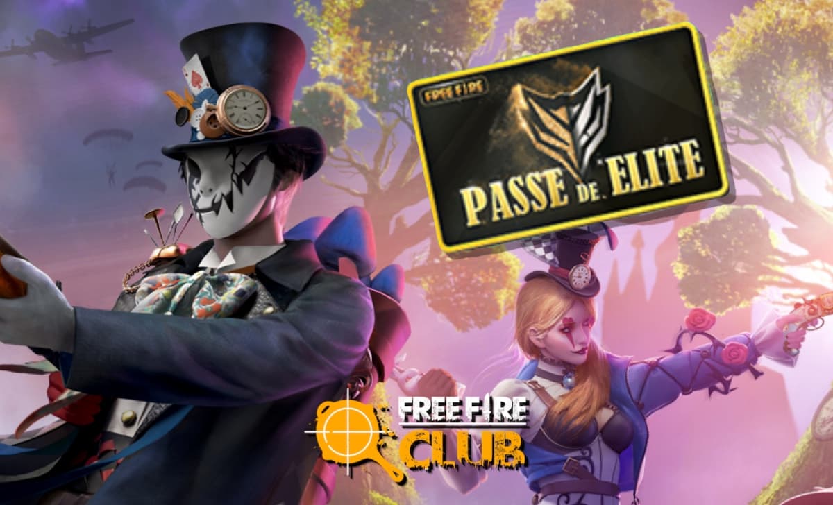 Garena Free Fire - Alice e o Chapeleiro chegaram botando banca no FF, hein?  Qual das skins vocês curtiram mais? Responda com as reações!