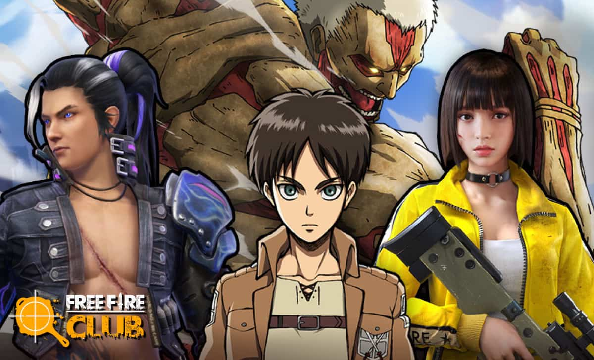 Free Fire: evento de Shingeki no Kyojin tem itens vazados; veja