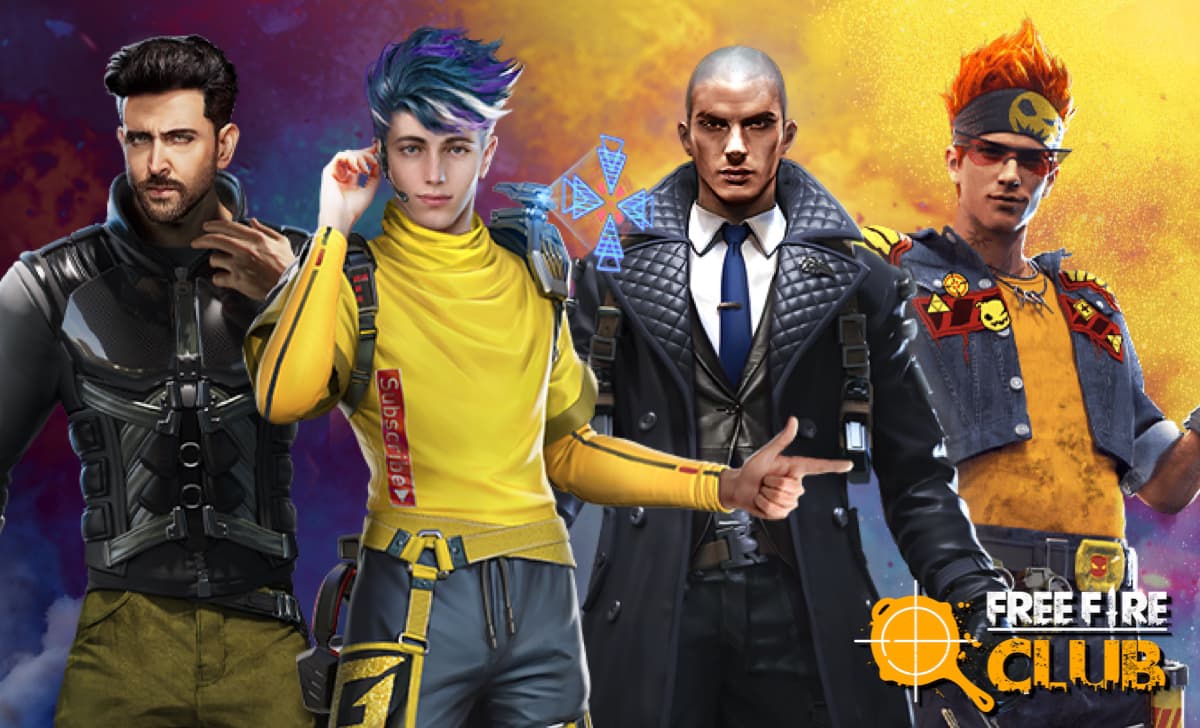 8 personagens masculinos gratis no Free Fire como pegar Free Fire Club