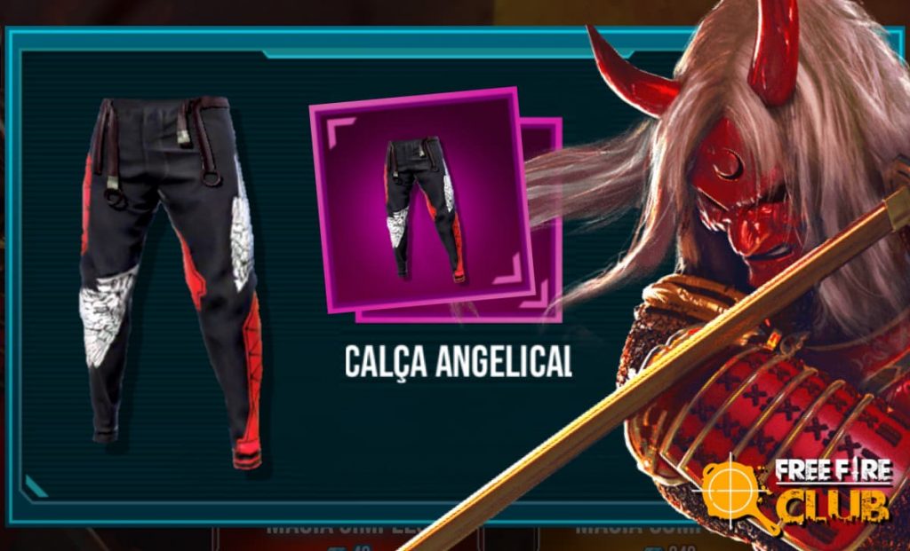 Codiguin da Calça Angelical Vermelha Código Free Fire FF - Breack iT