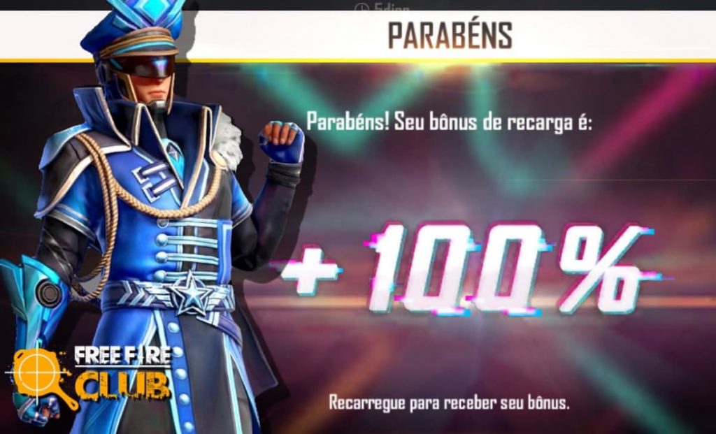 Bônus de 100% no Recarga Jogo Free Fire em agosto - Free Fire Club