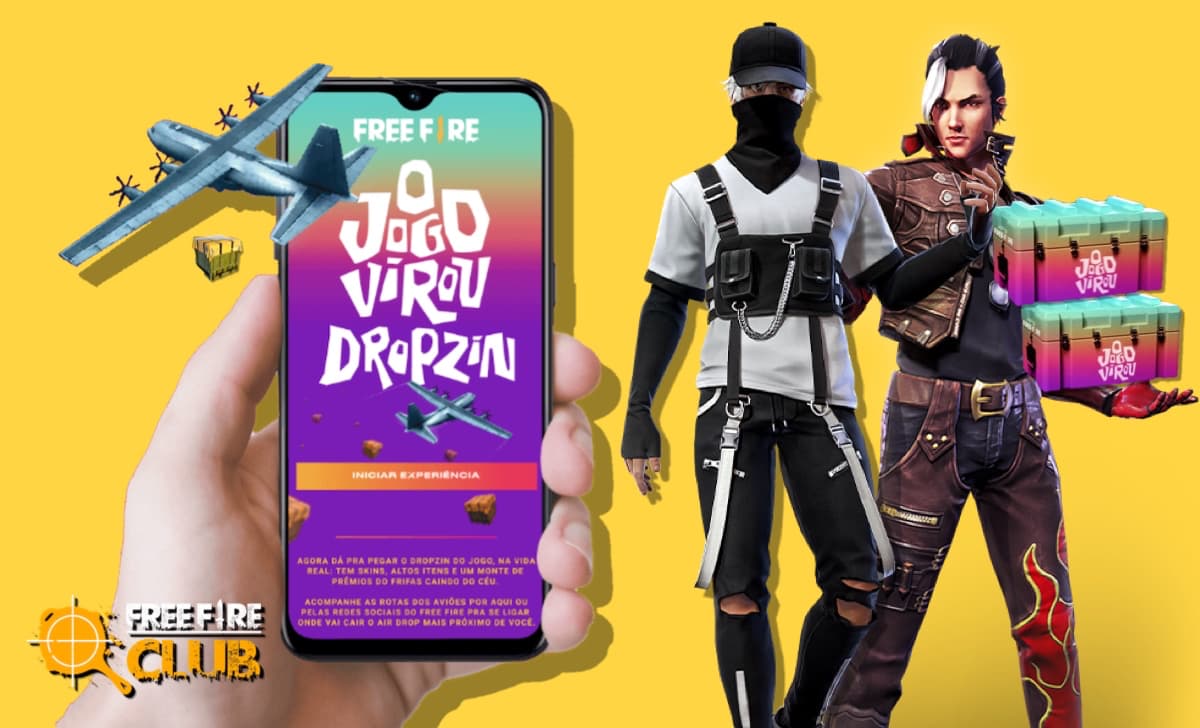 O JOGO VIROU DROPZIN - COMO RESGATAR HOJE CÓDIGO FREE FIRE NO