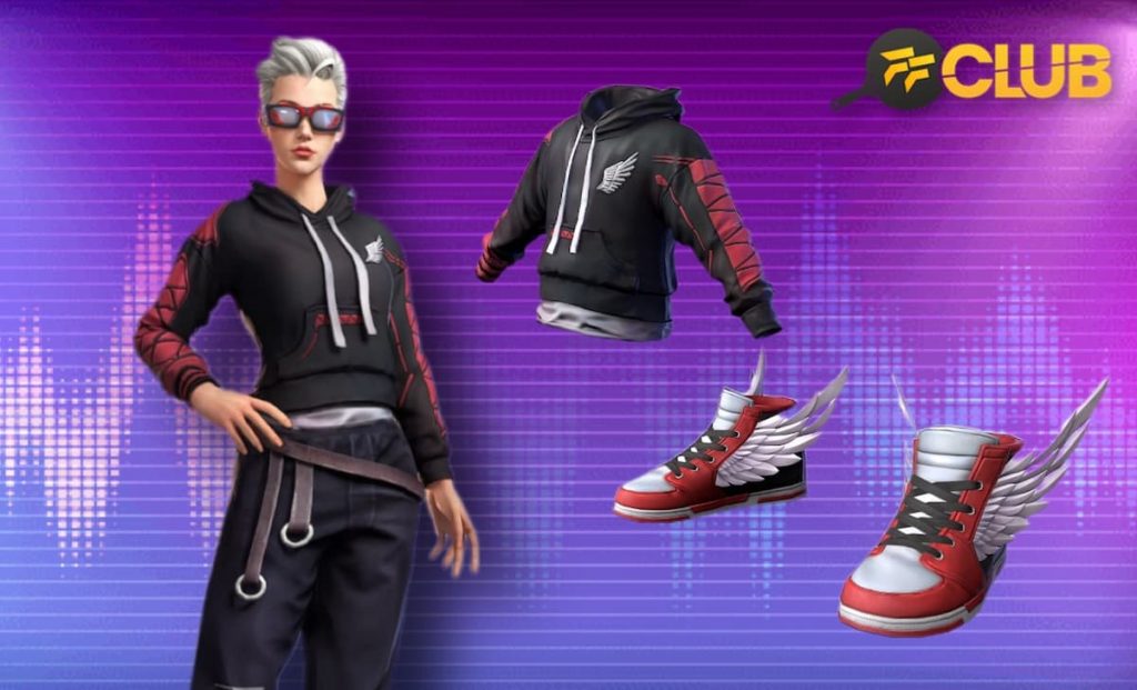 Garena Free Fire - Esse é pra quem não abre mão do outfit nem na hora de  subir capa! 🥵 Códigos Quentes tá na área com Conjunto e Mochila Playba,  curtiram? 😎