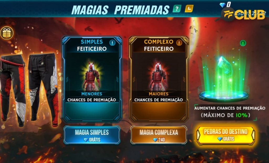 Codiguin da Calça Angelical Free Fire vermelha 2022: como resgatar no  Rewards - Free Fire Club