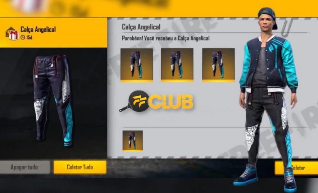 CODIGUIN FF: Código Free Fire Calça Angelical Vermelha da LBFF 7