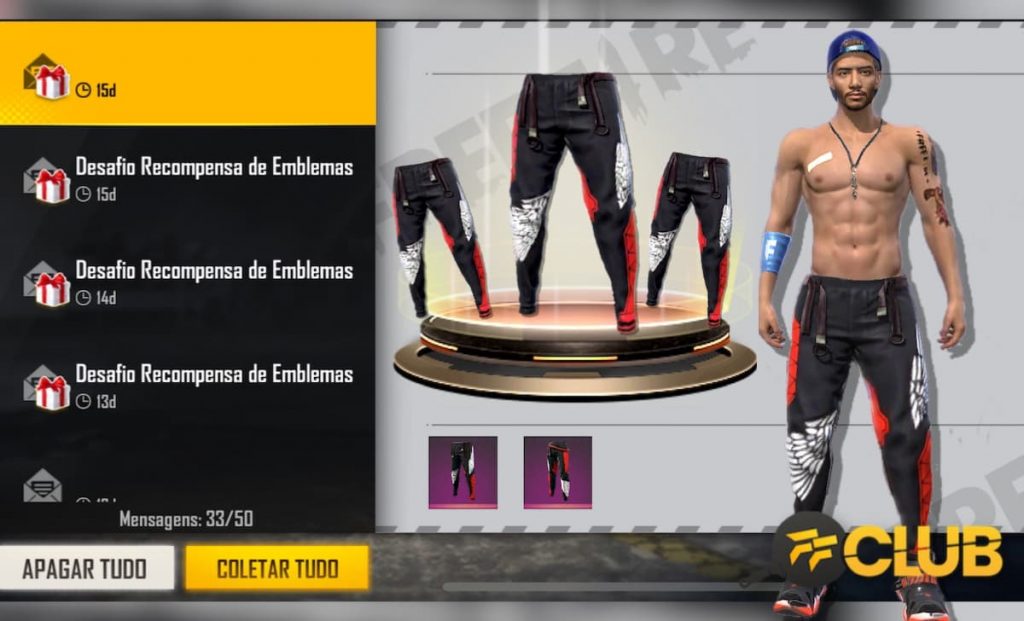 Obtenha o Codiguin da Calça Angelical no BK Free Fire - Dluz Games