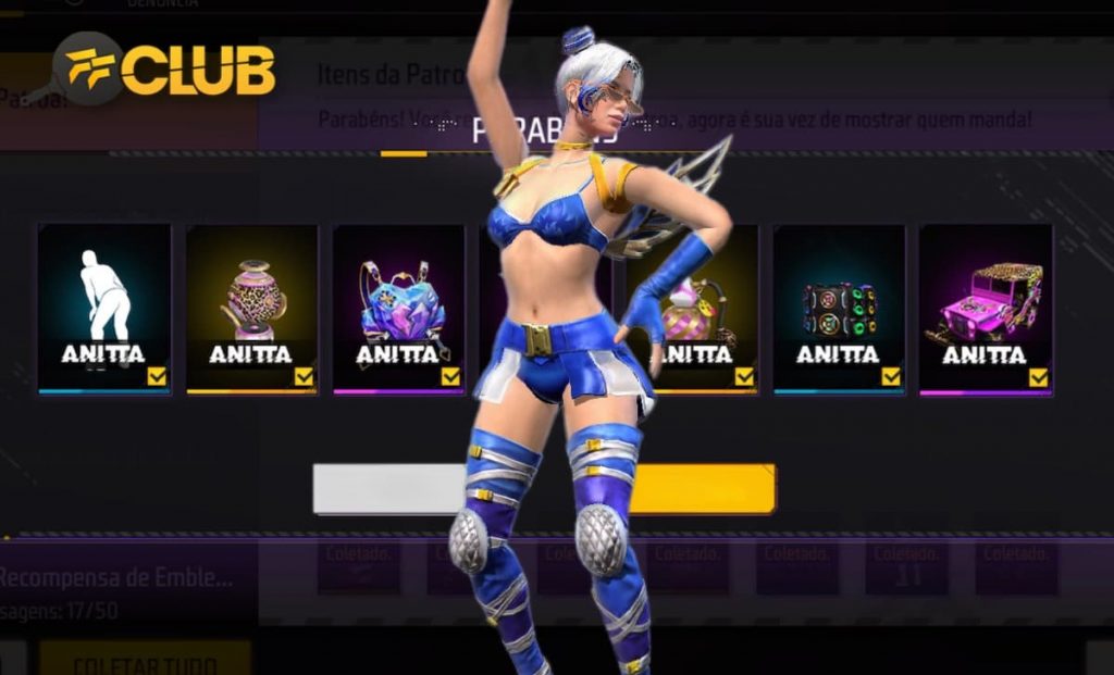 CODIGUIN Garena Free Fire julho 2022: códigos infinito, Anitta