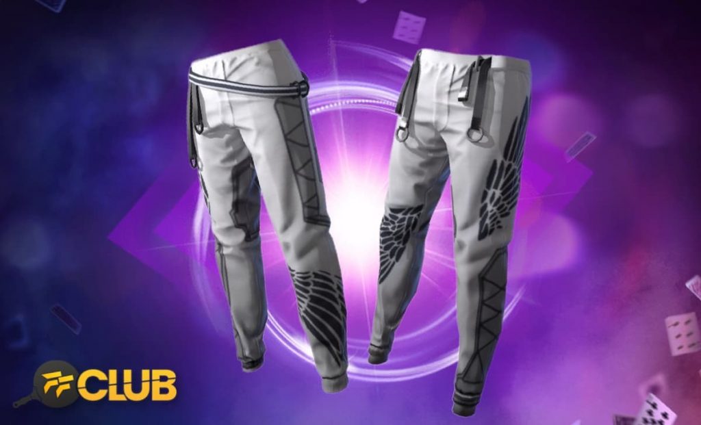 CODIGUIN FF: código Free Fire Calça Angelical azul e branca - Free Fire Club