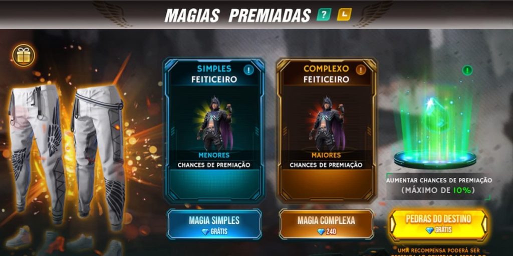 COMO RESGATAR UM CODIGUIN DA CALÇA ANGELICAL no FREE FIRE!! (AUMENTE SUA  CHANCE) 