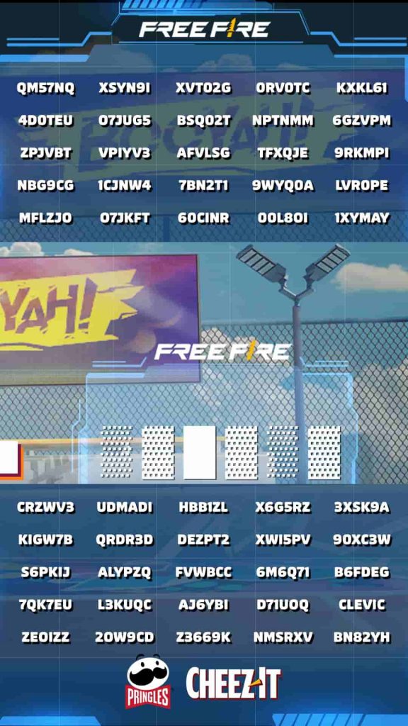 CODIGUIN: lista com 2200 códigos Free Fire para resgatar no Rewards - Free  Fire Club