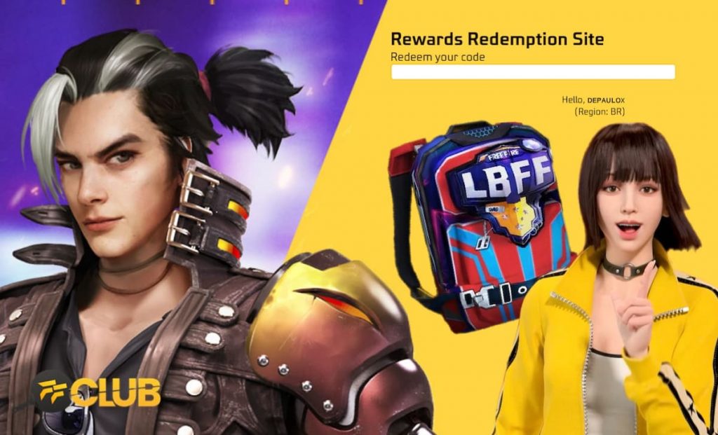 CODIGUIN Infinito Free Fire: CODIGÃO Mochila da LBFF 8; Como Pegar