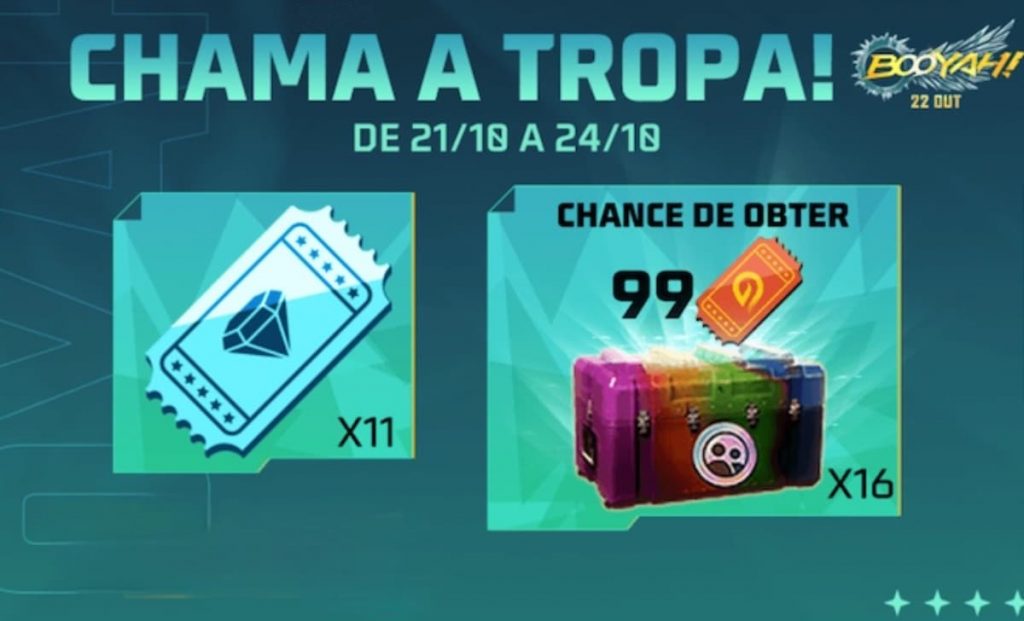 Free Fire: como chamar amigo de volta no 'Chama a Tropa' do Dia do Booyah