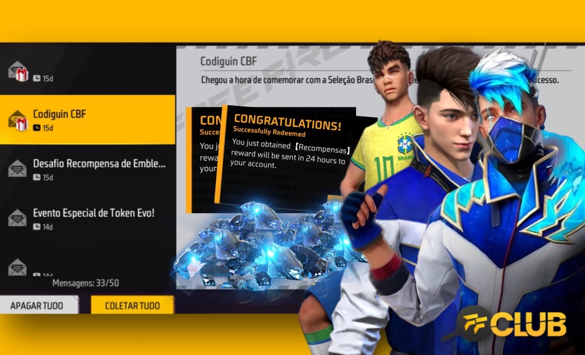 Codiguin FF: Novos códigos Free Fire ativos para resgatar hoje