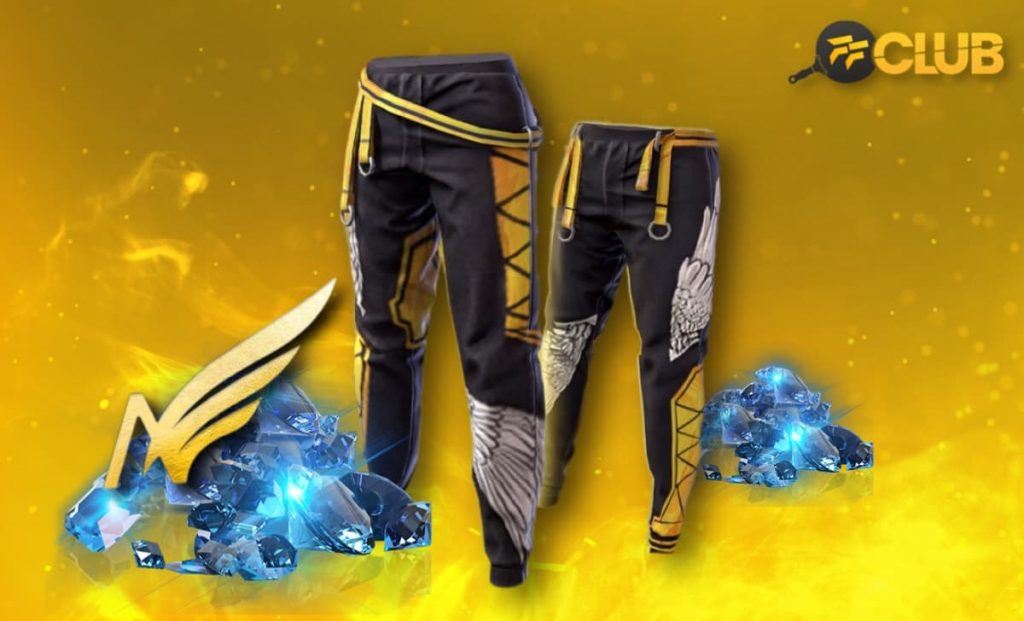 Free Fire: Calça Angelical amarela (Glamurosa e Brilhante) chega