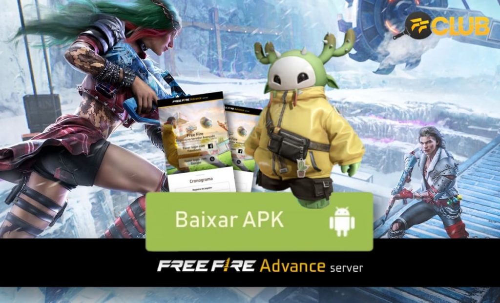 COMO BAIXAR E JOGAR FREE FIRE NO SERVIDOR AVANÇADO 2023 - ADVANCED FF 