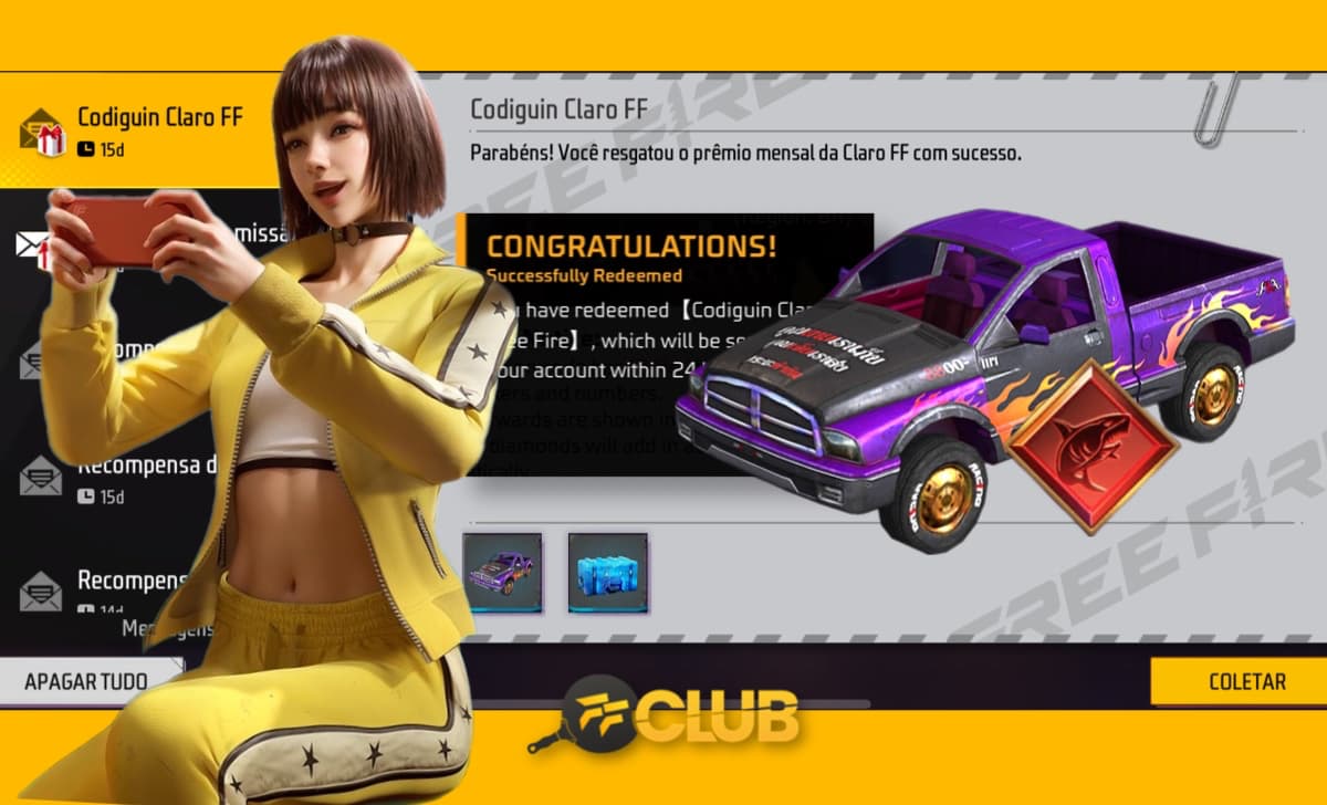 Free Fire Rewards: lista de Codiguin em setembro 2023! - Free Fire Club