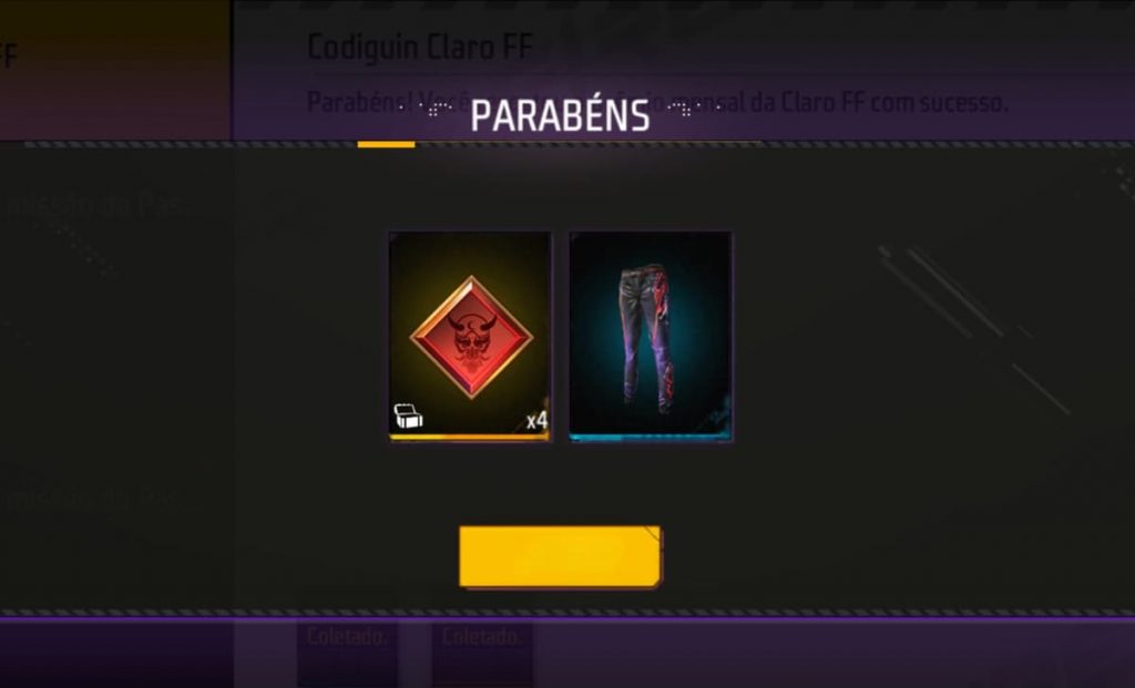 CODIGUIN FF: código Free Fire do Faraó; resgatar no rewards - Free Fire Club