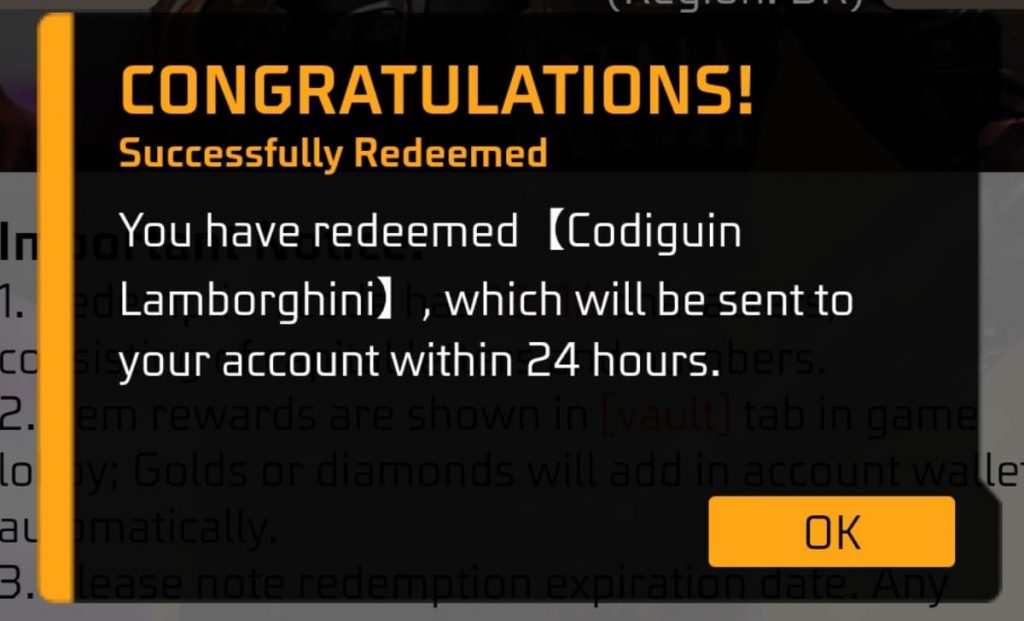 Codiguin FF: Códigos Free Fire da Lamborghini; Resgate no Rewards